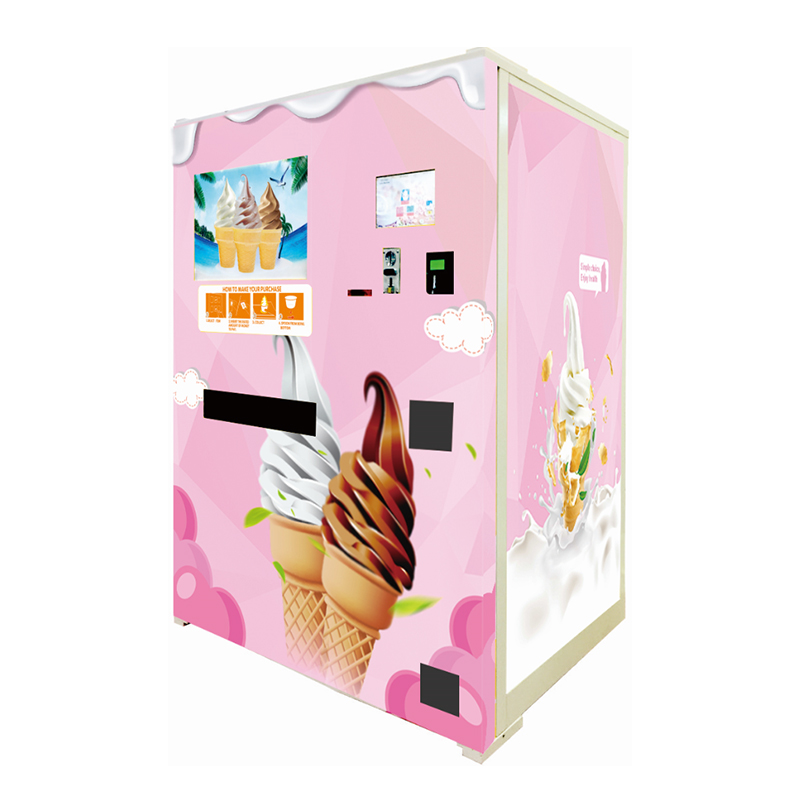 Máquina expendedora automática de helado suave